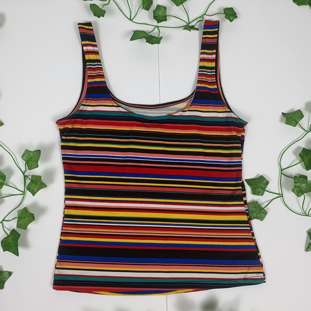 Rue 21 multicolored striped soft casual tank top